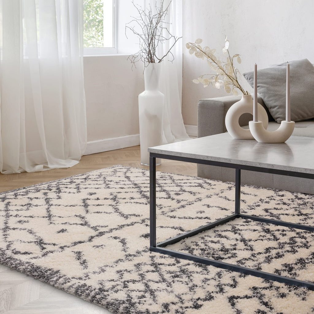 Herhits.com -  Rug Alto AL04 Cream & Grey Boho Rug
