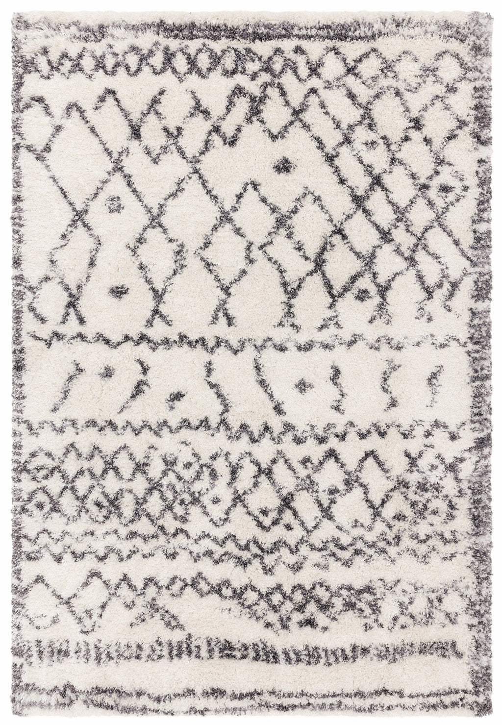 Herhits.com -  Rug Alto AL04 Cream & Grey Boho Rug