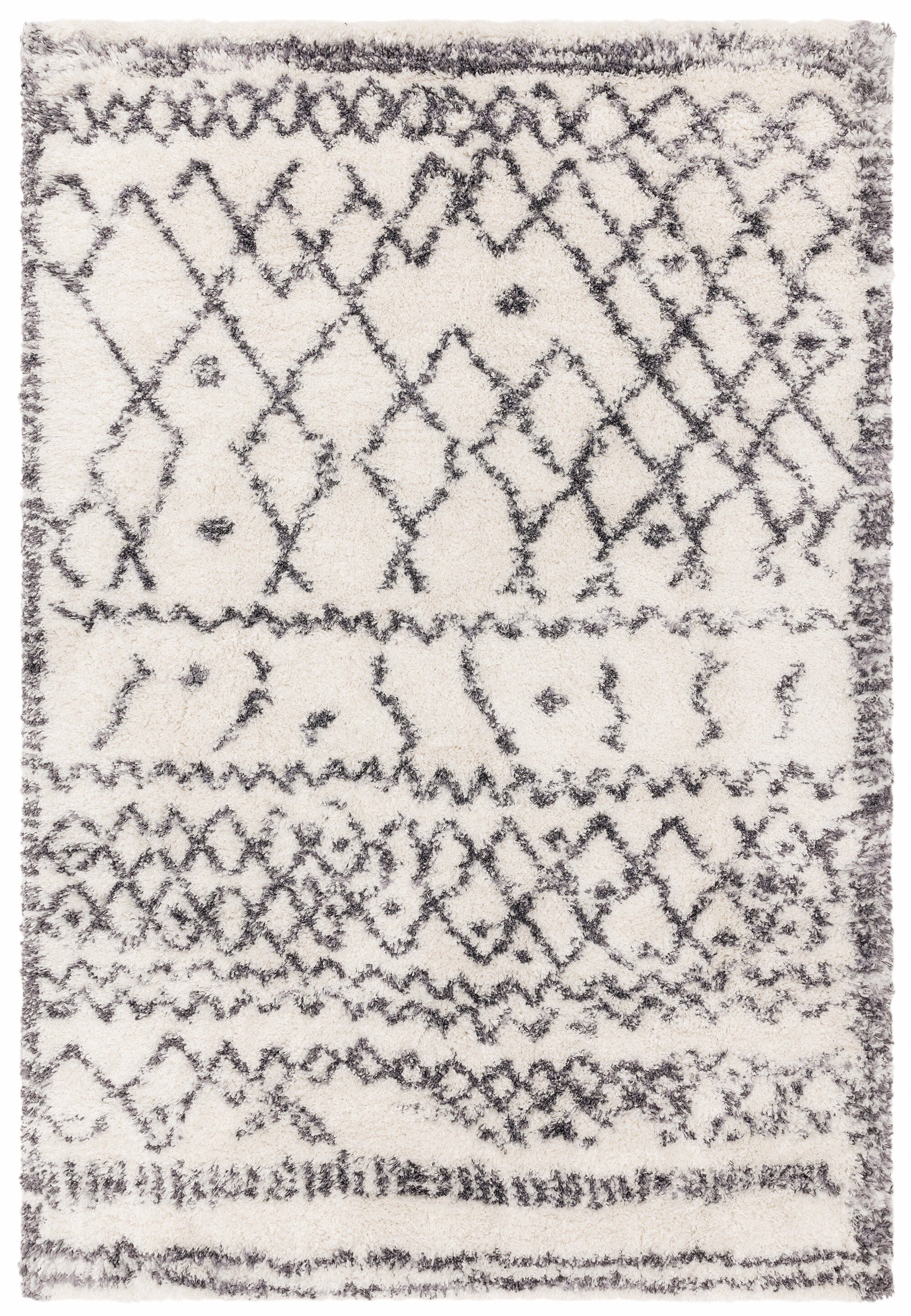 Herhits.com -  Rug Alto AL04 Cream & Grey Boho Rug