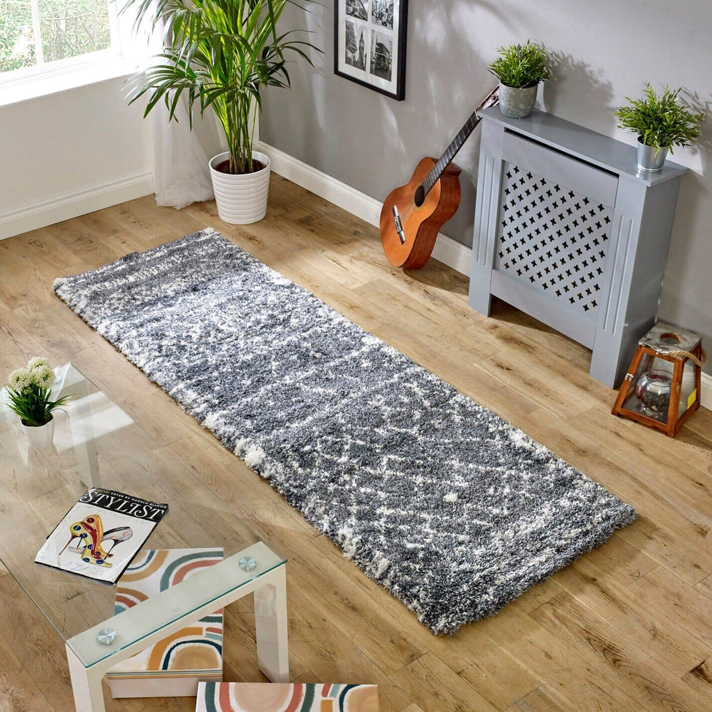 Herhits.com -  Rug Alto AL05 Grey & Cream Boho Rug