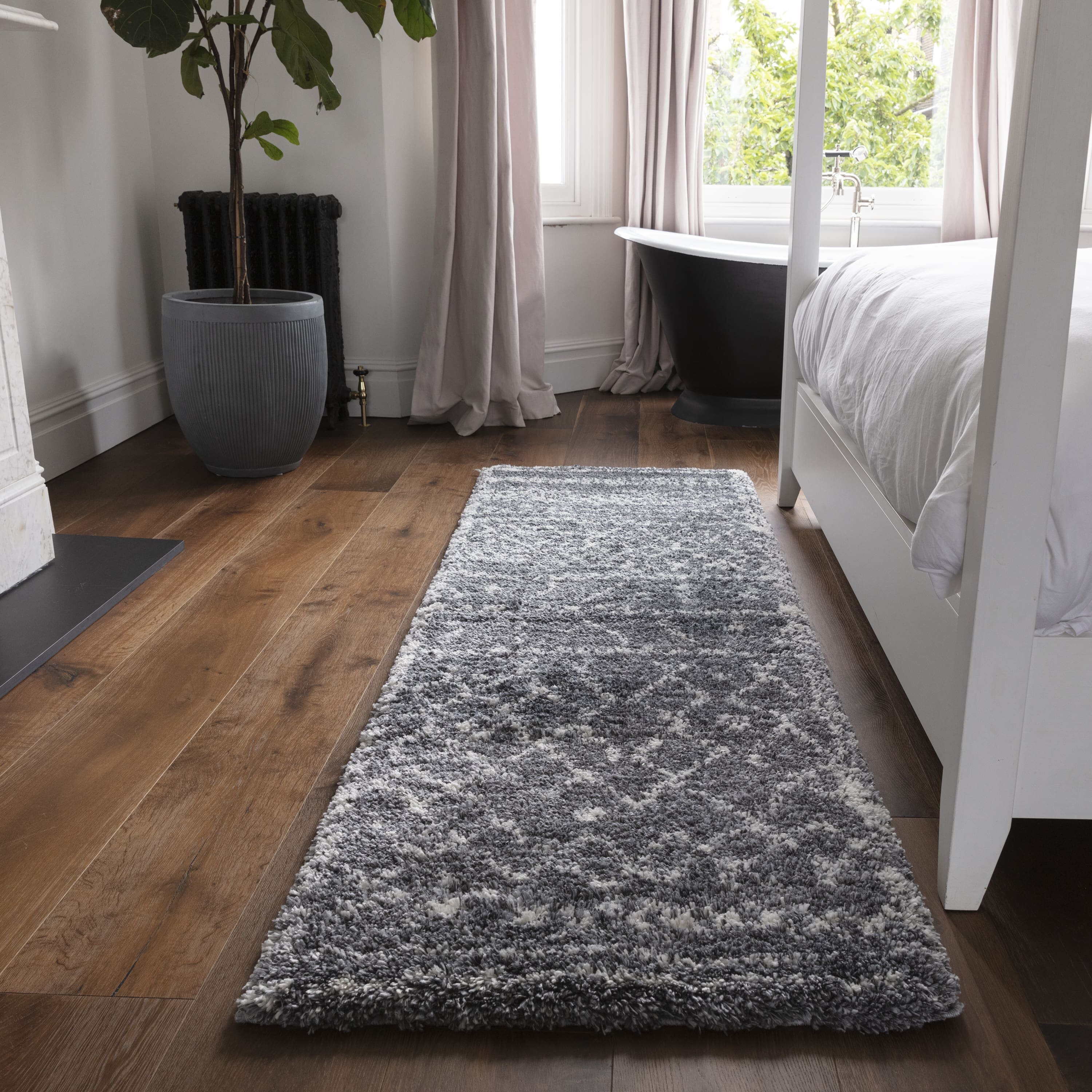 Herhits.com -  Rug Alto AL05 Grey & Cream Boho Rug