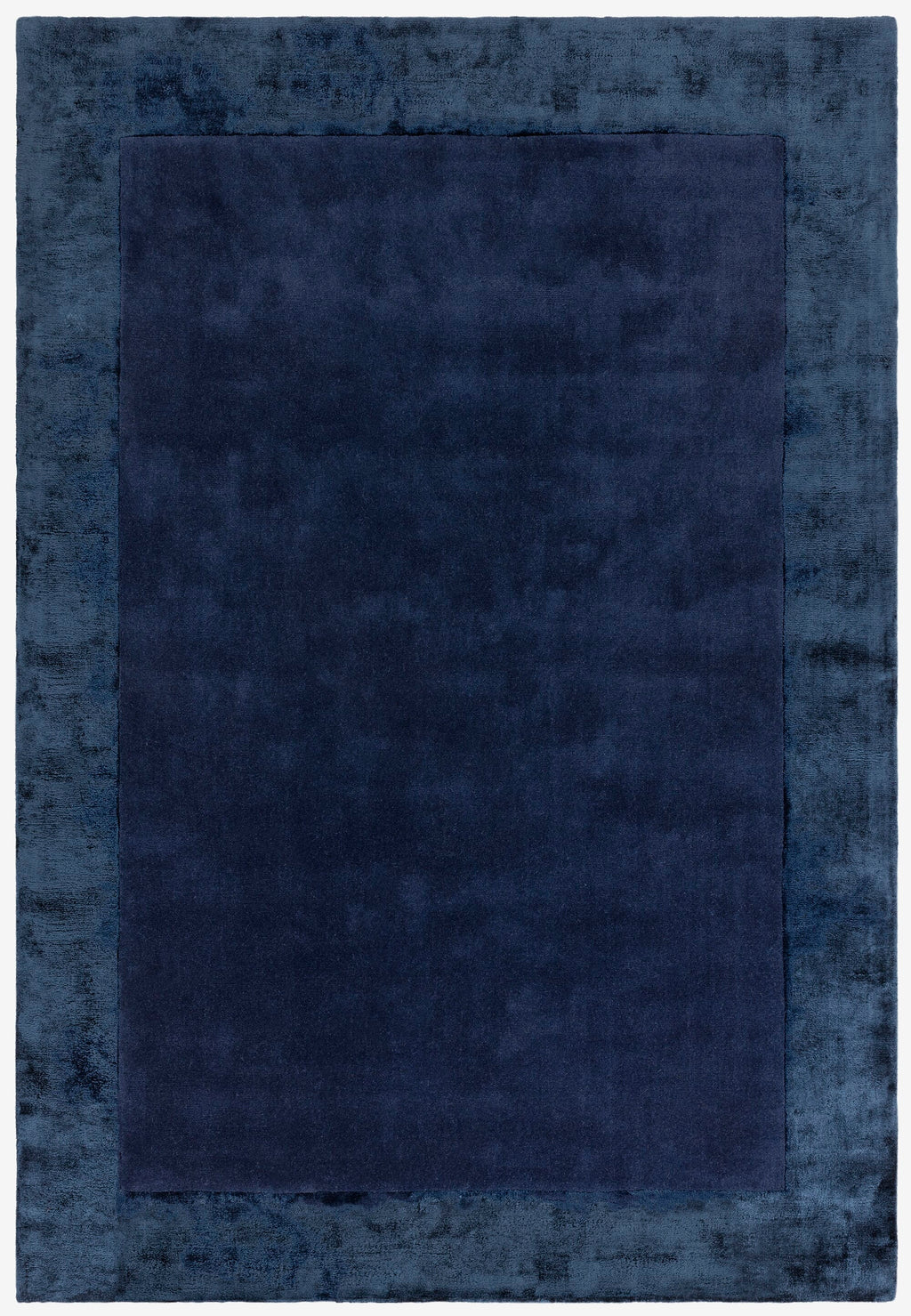 Herhits.com -  Rug Ascot Navy Plain Rug