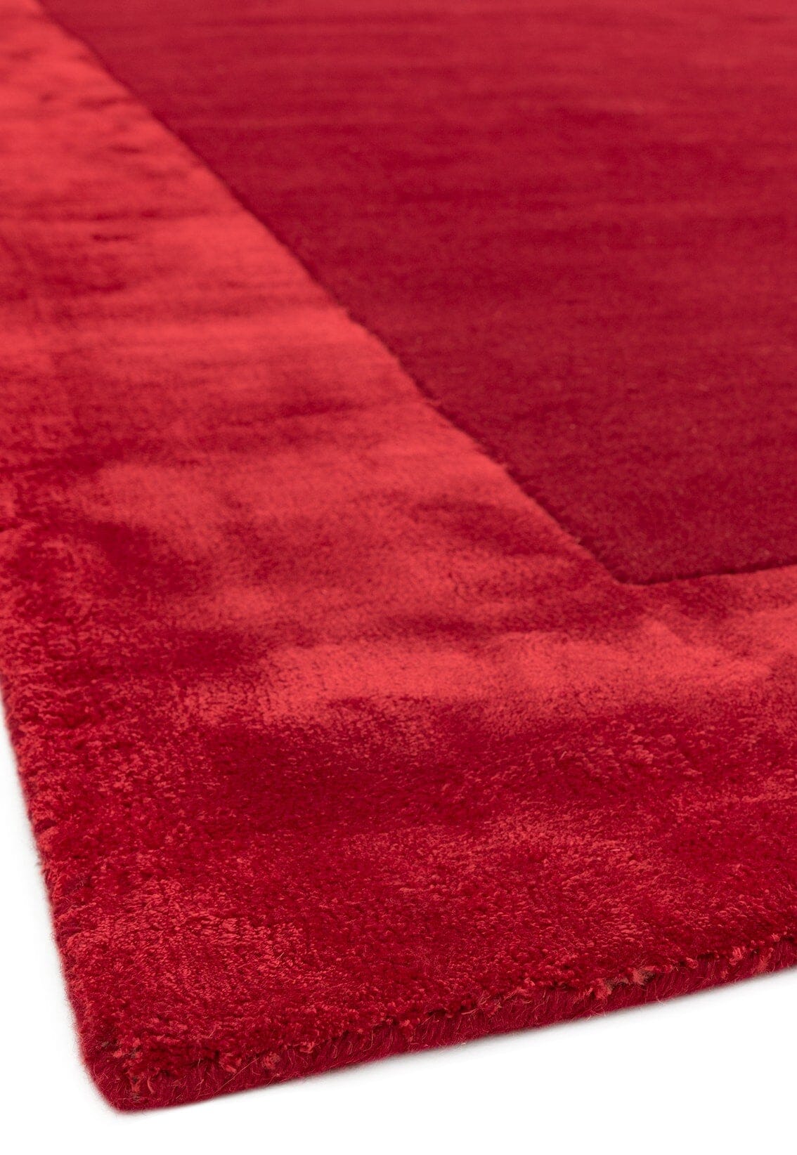 Herhits.com -  Rug Ascot Red Plain Rug