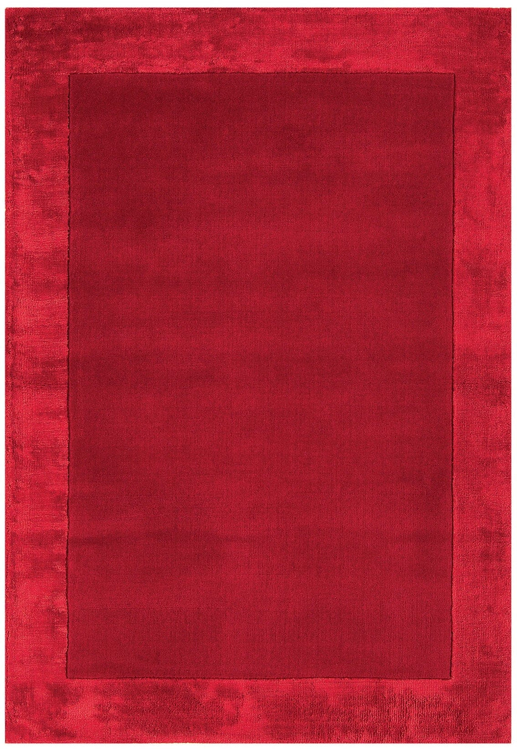 Herhits.com -  Rug Ascot Red Plain Rug
