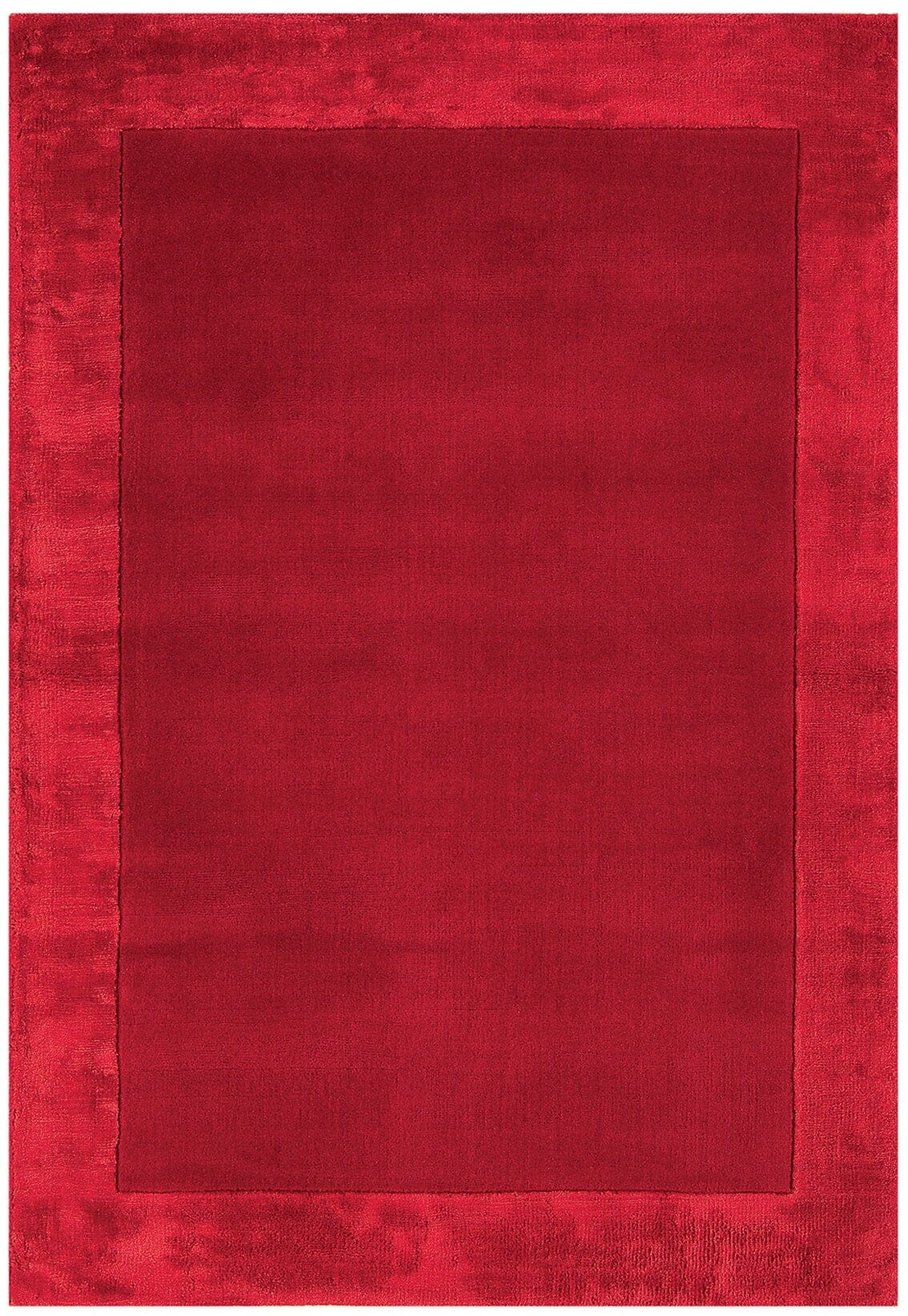 Herhits.com -  Rug Ascot Red Plain Rug