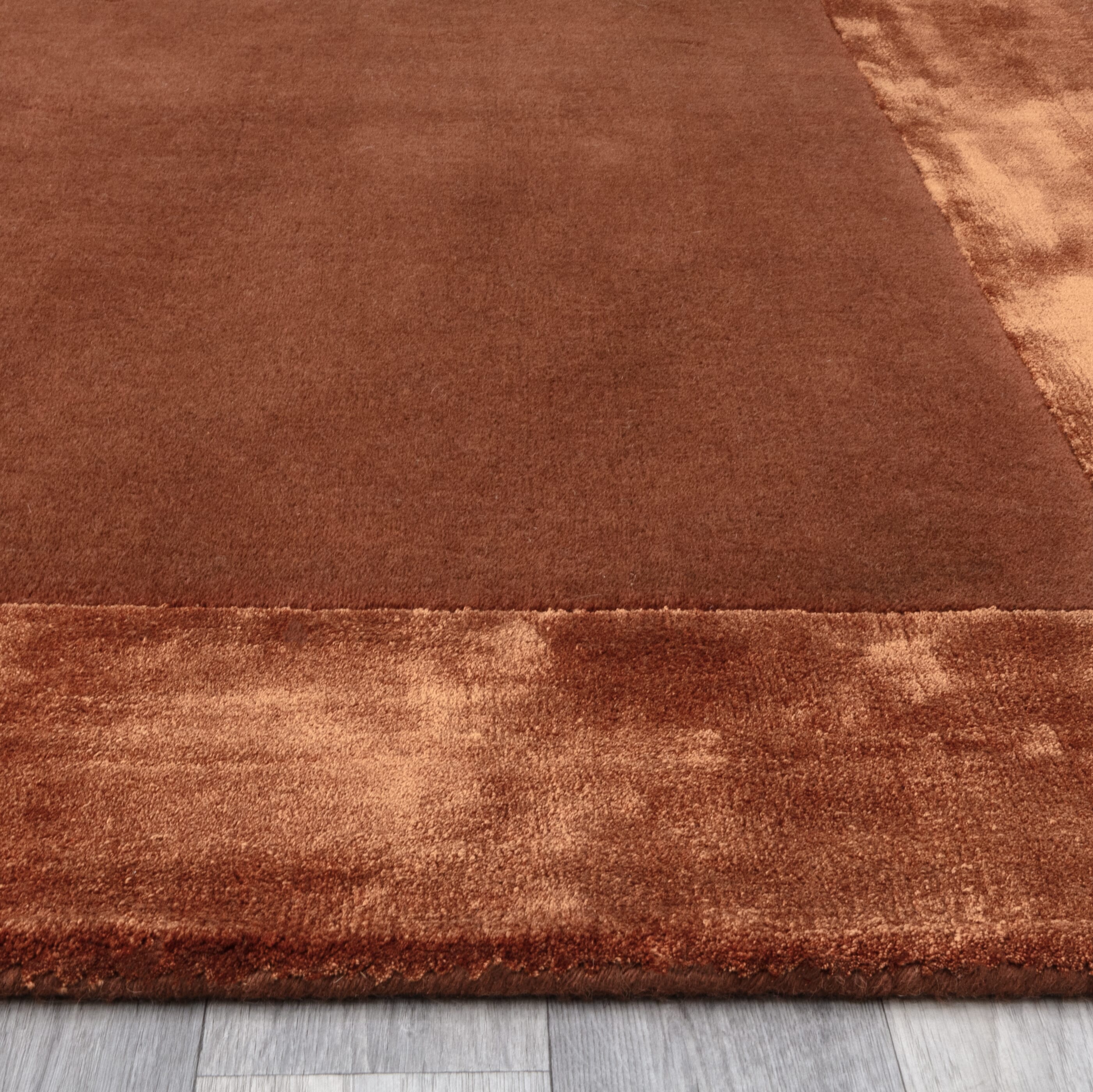 Herhits.com -  Rug Ascot Rust Plain Rug