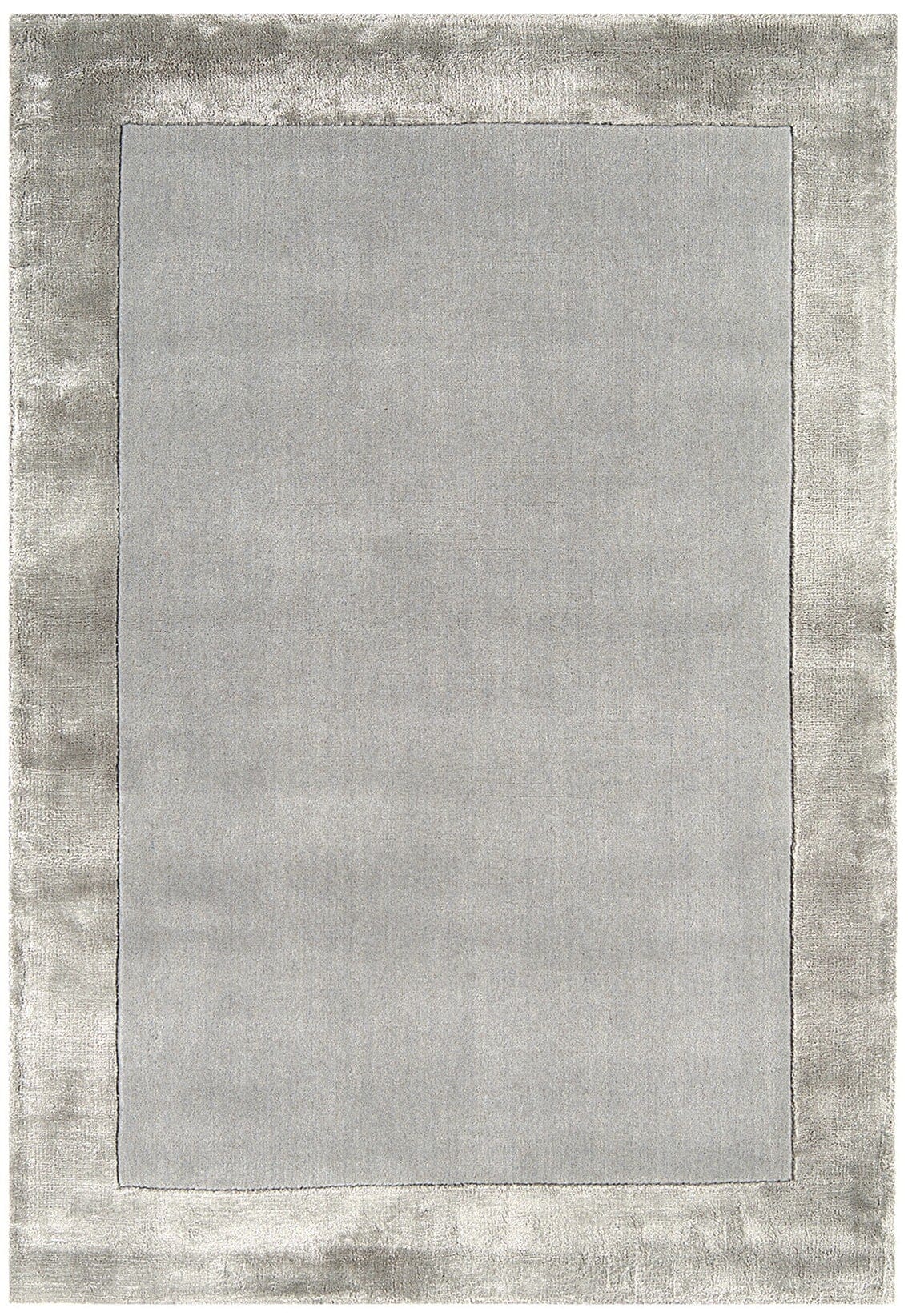 Herhits.com -  Rug Ascot Silver Plain Rug