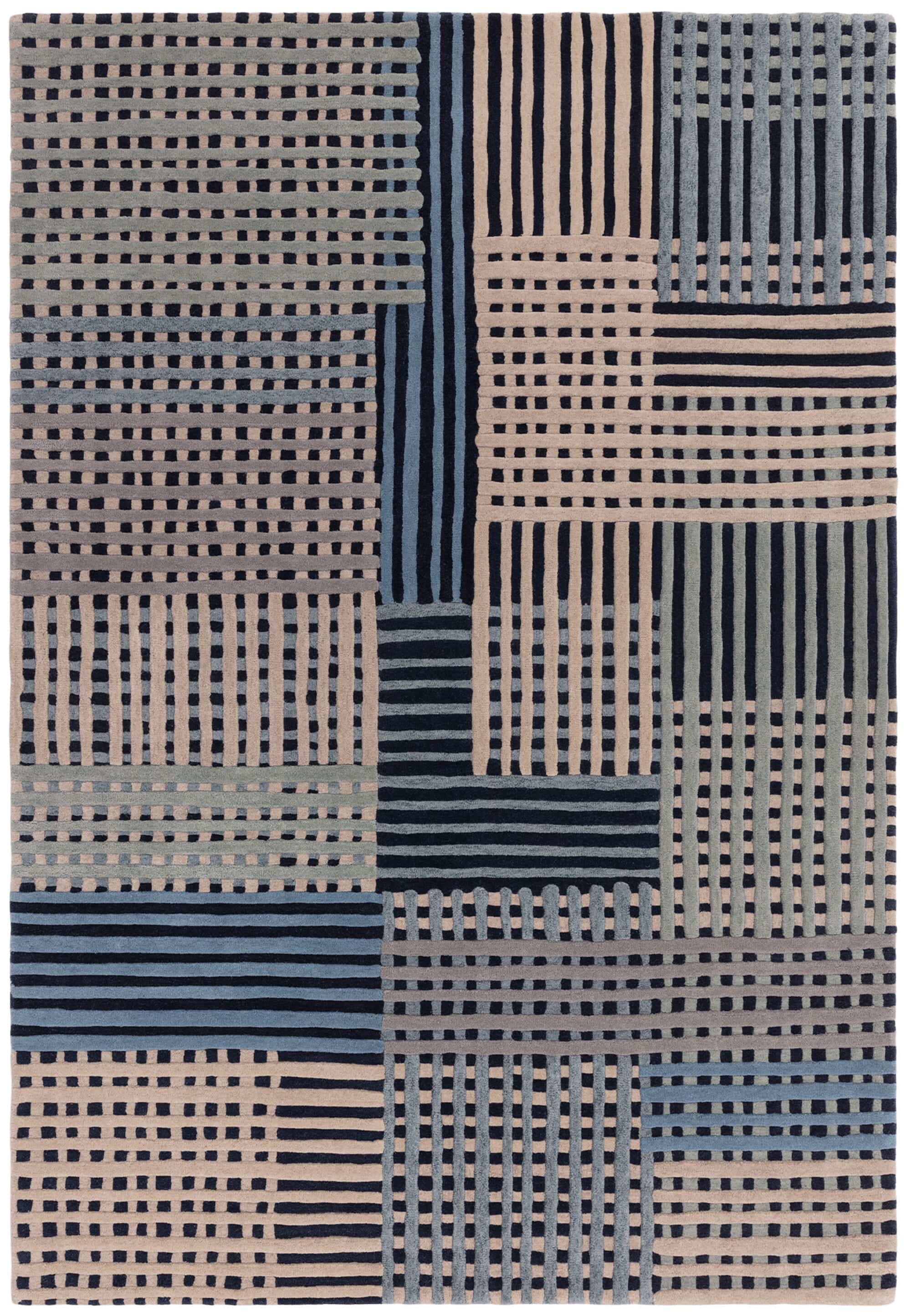 Herhits.com -  Rug Aspect Blue Multi Rug Modern Rug