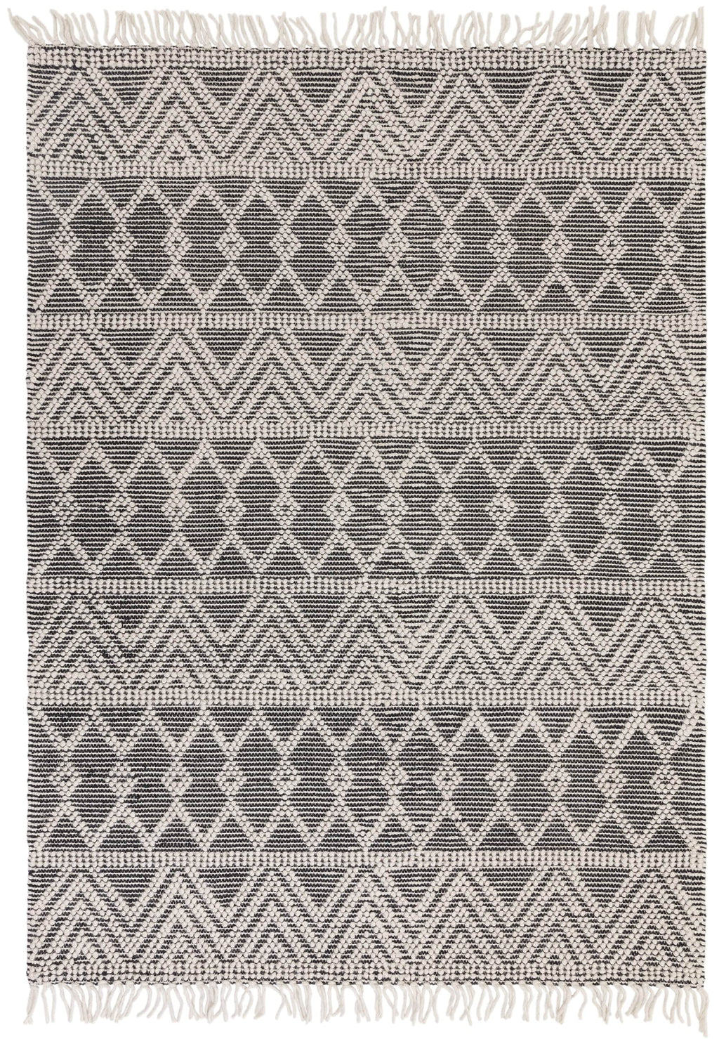 Herhits.com -  Rug Asra Black Boho Rug