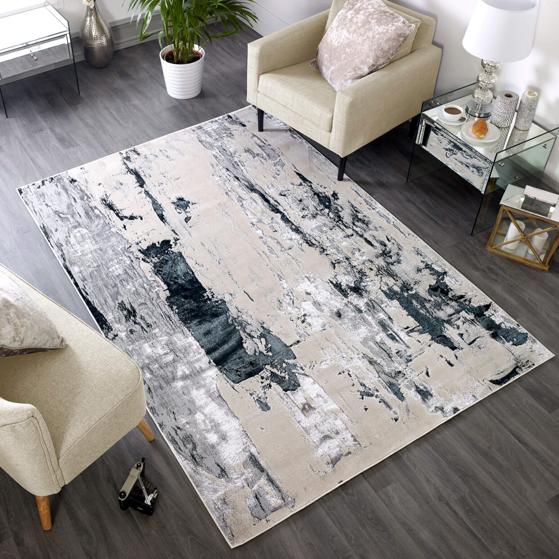 Herhits.com -  Rug Aurora AU10 Glacier Abstract Rug