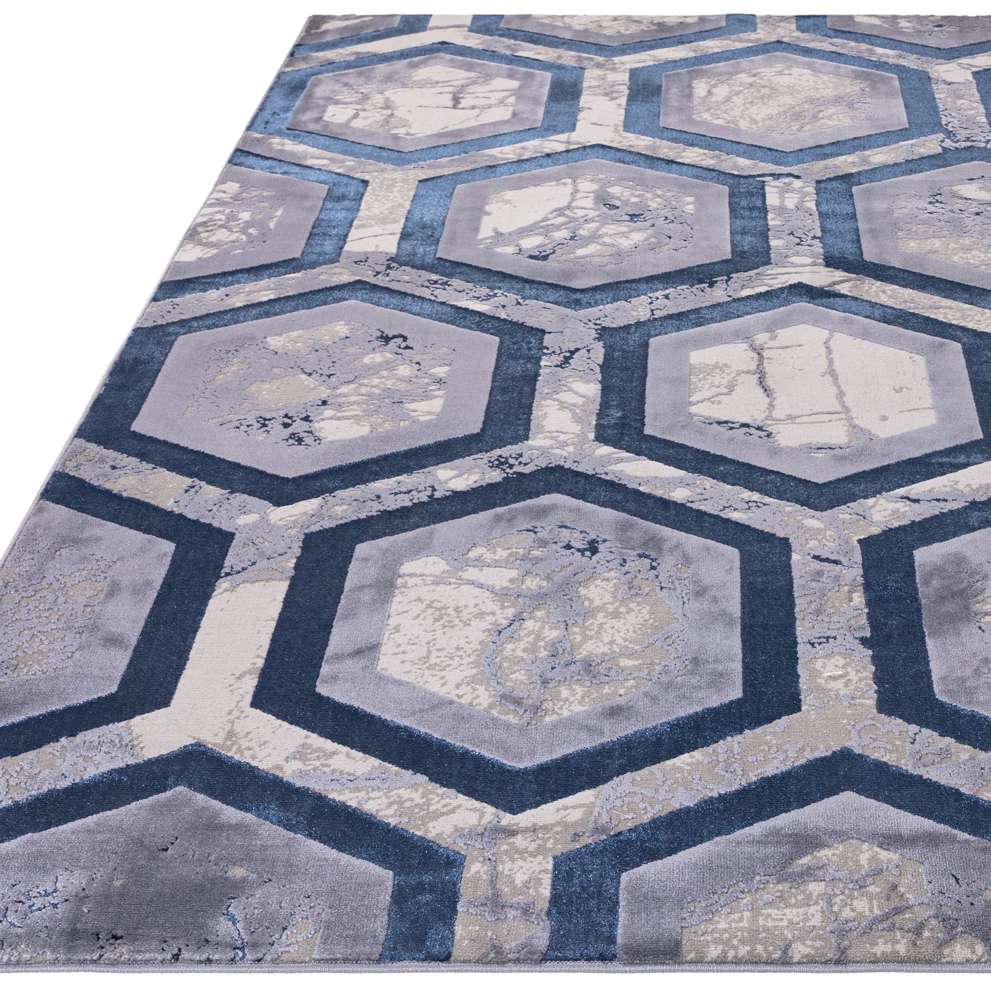 Herhits.com -  Rug Aurora Hexagon Rug AU19 Modern Rug