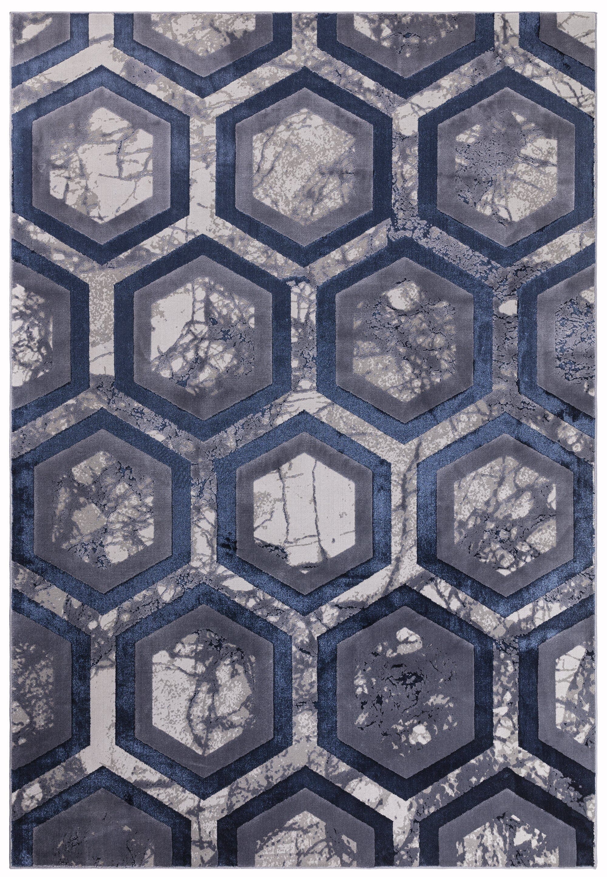 Herhits.com -  Rug Aurora Hexagon Rug AU19 Modern Rug