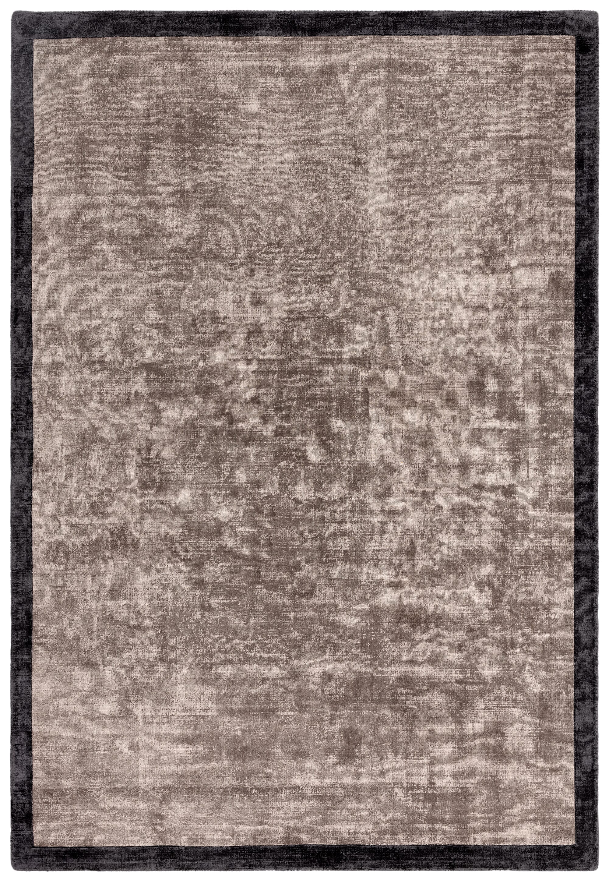Herhits.com -  Rug Blade Border Charcoal Moleskin 09 Plain Rug