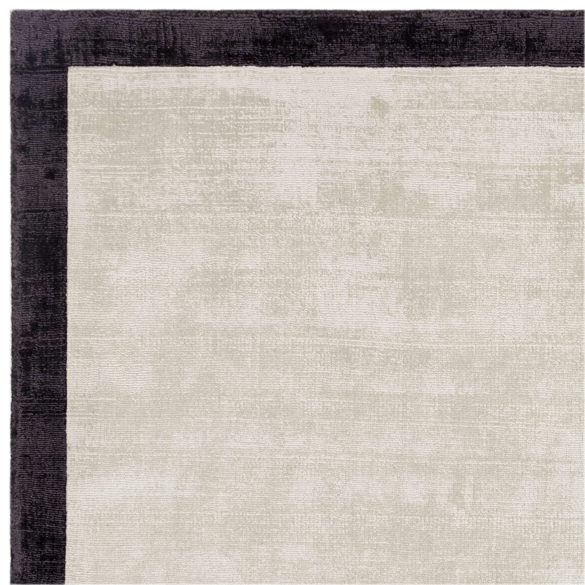 Herhits.com -  Rug Blade Border Putty/Charcoal 10 Plain Rug