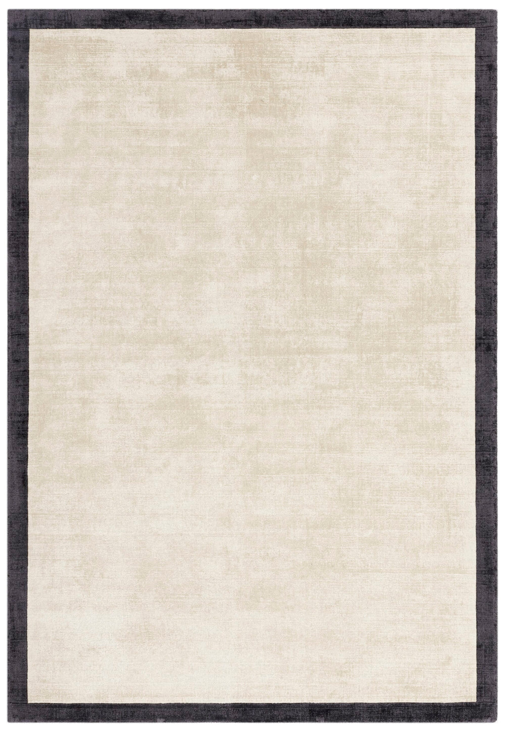 Herhits.com -  Rug Blade Border Putty/Charcoal 10 Plain Rug