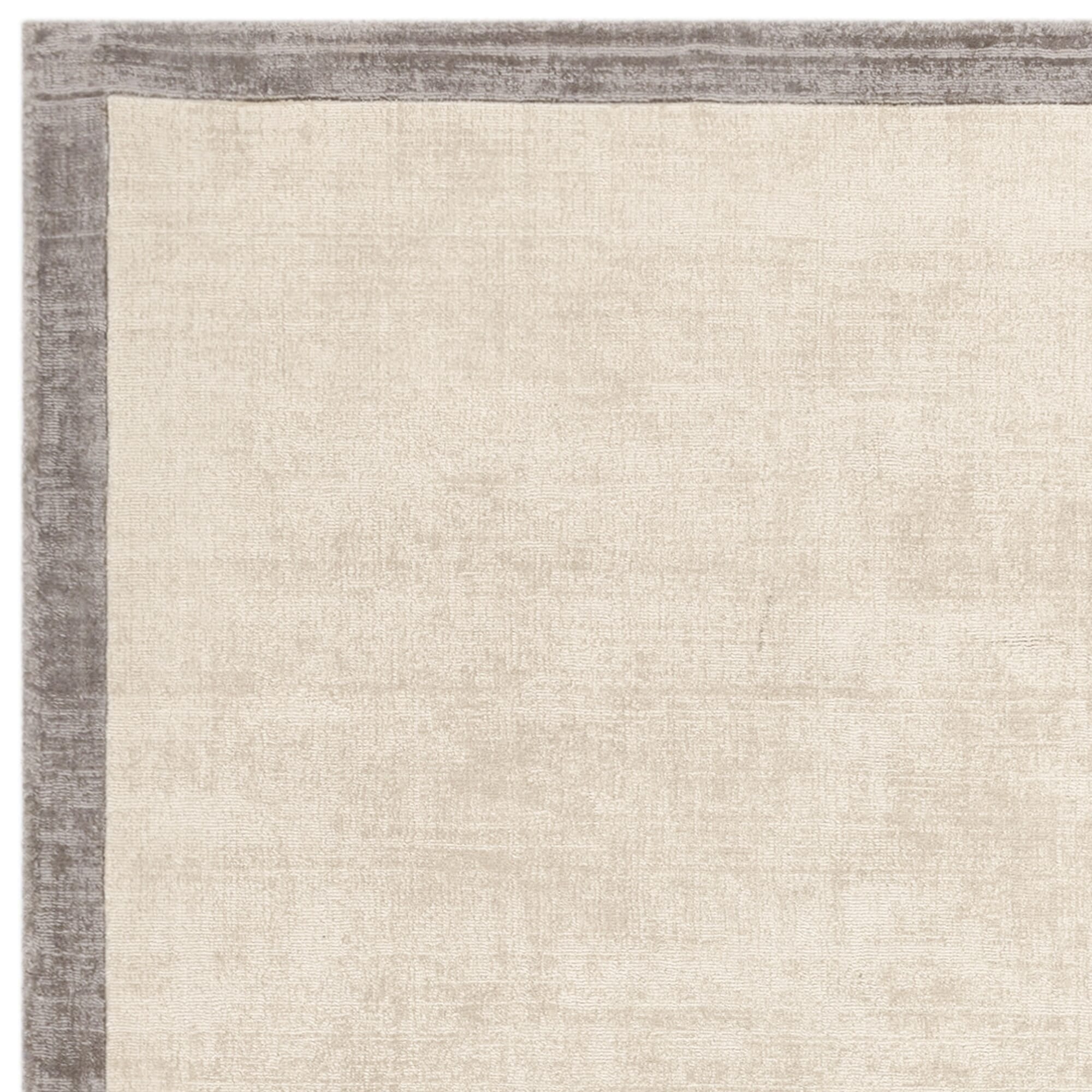 Herhits.com -  Rug Blade Border Putty/Silver 07 Plain Rug