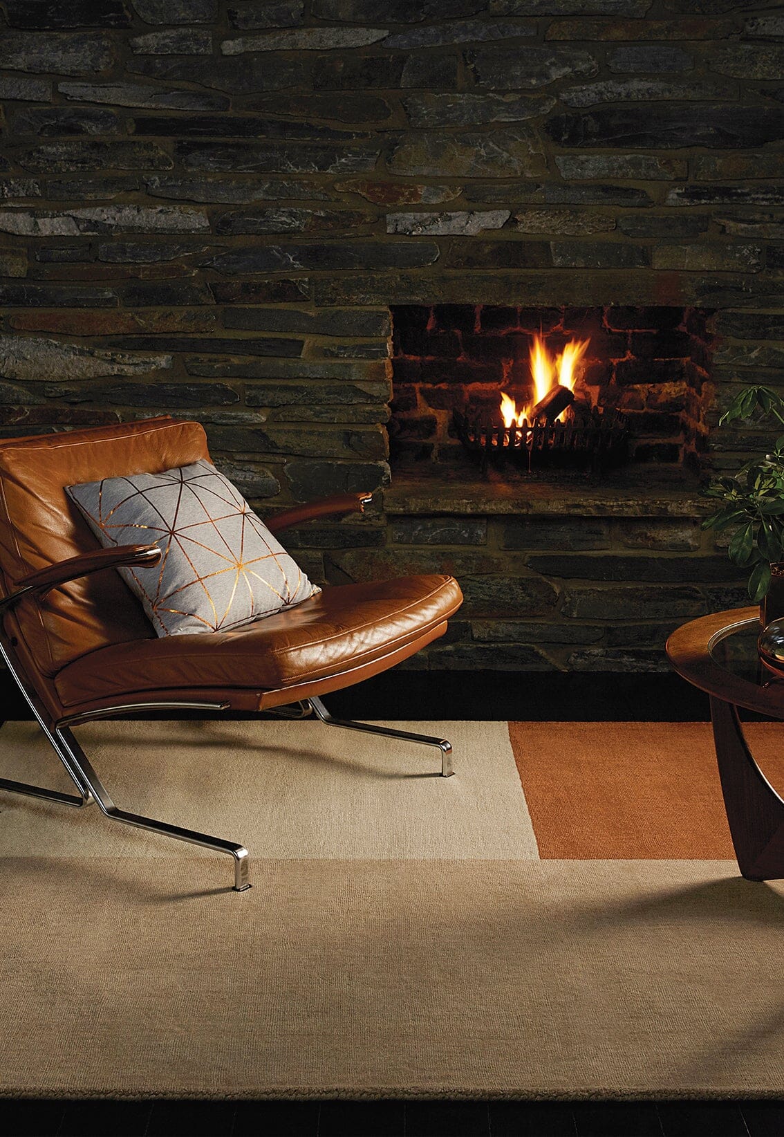 Herhits.com -  Rug Blox Copper Modern Rug