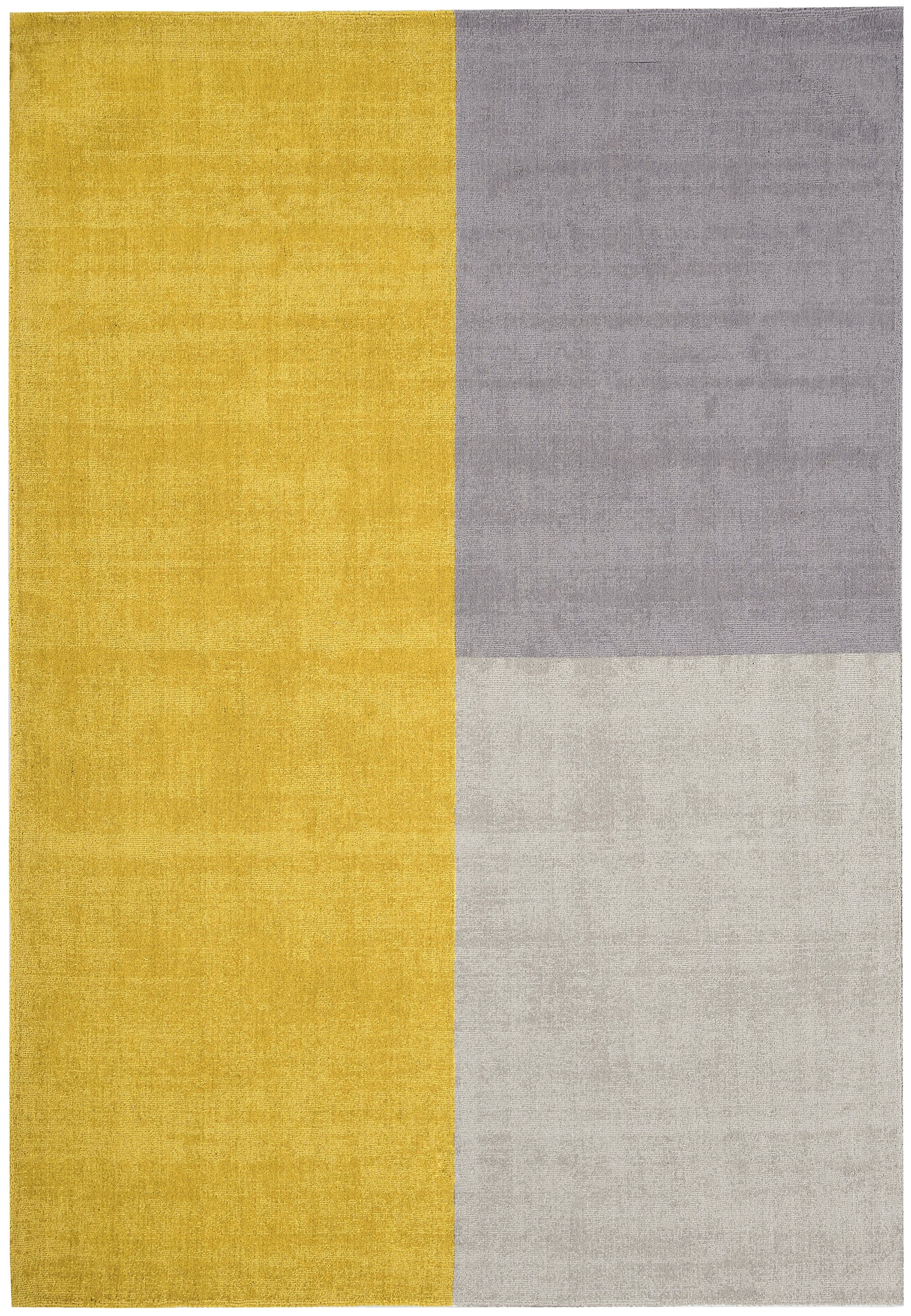 Herhits.com -  Rug Blox Mustard Modern Rug