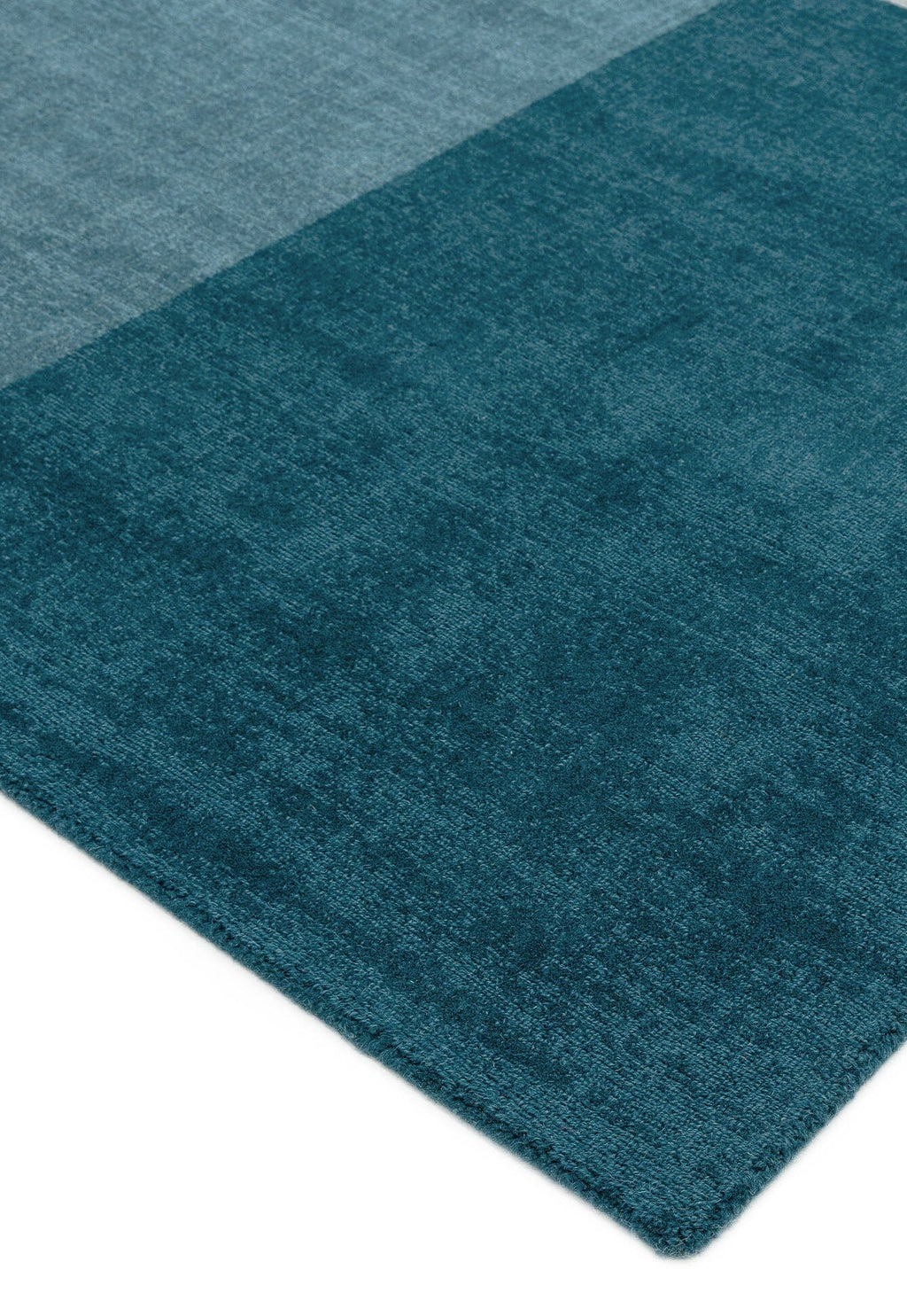 Herhits.com -  Rug Blox Teal Modern Rug