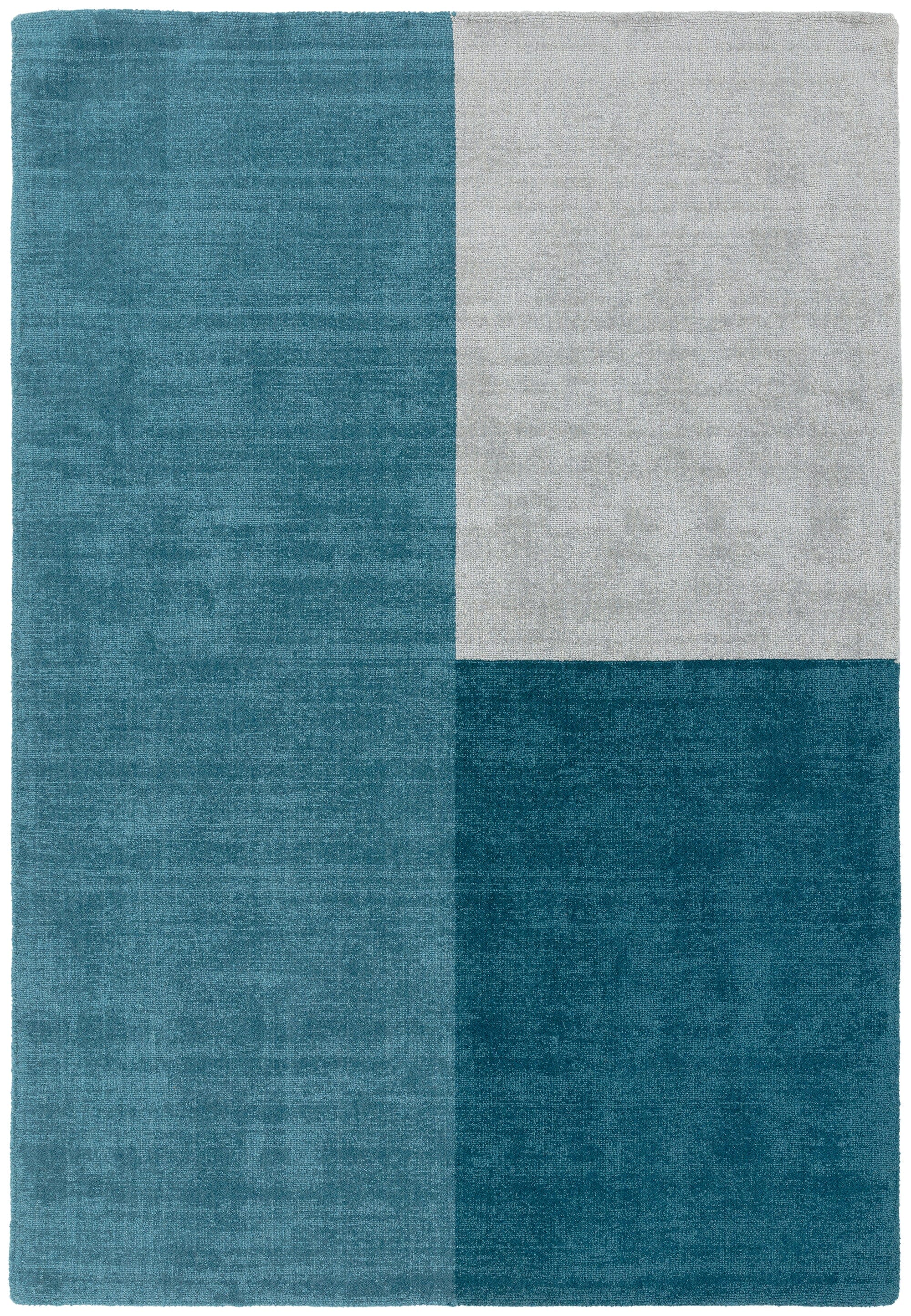 Herhits.com -  Rug Blox Teal Modern Rug
