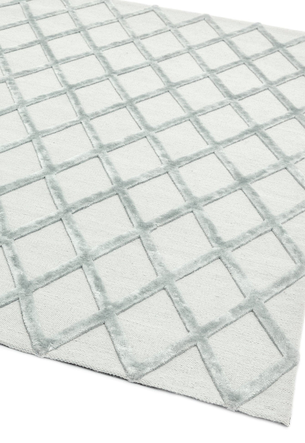 Herhits.com -  Rug Dixon Silver Diamond Modern Rug