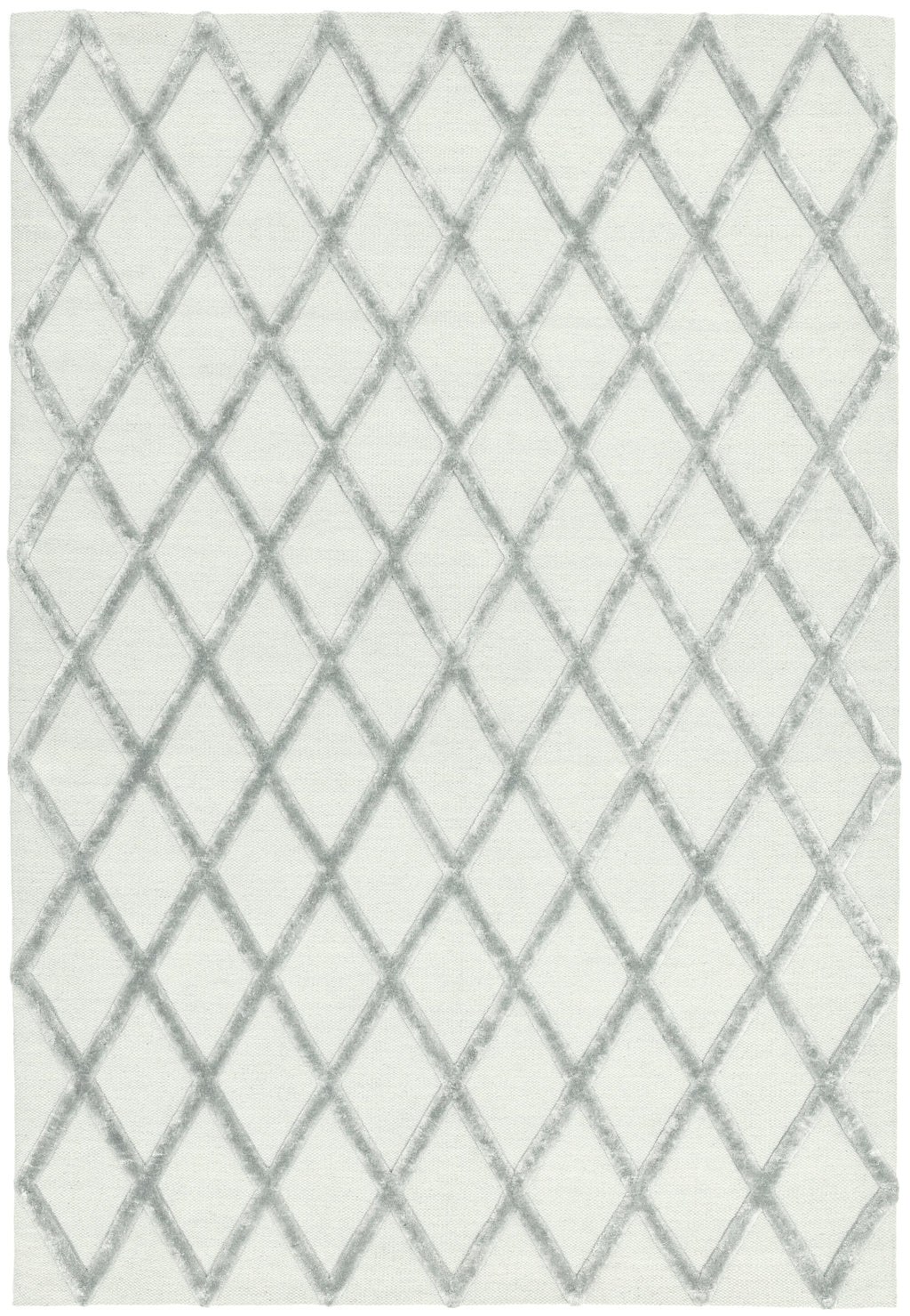 Herhits.com -  Rug Dixon Silver Diamond Modern Rug