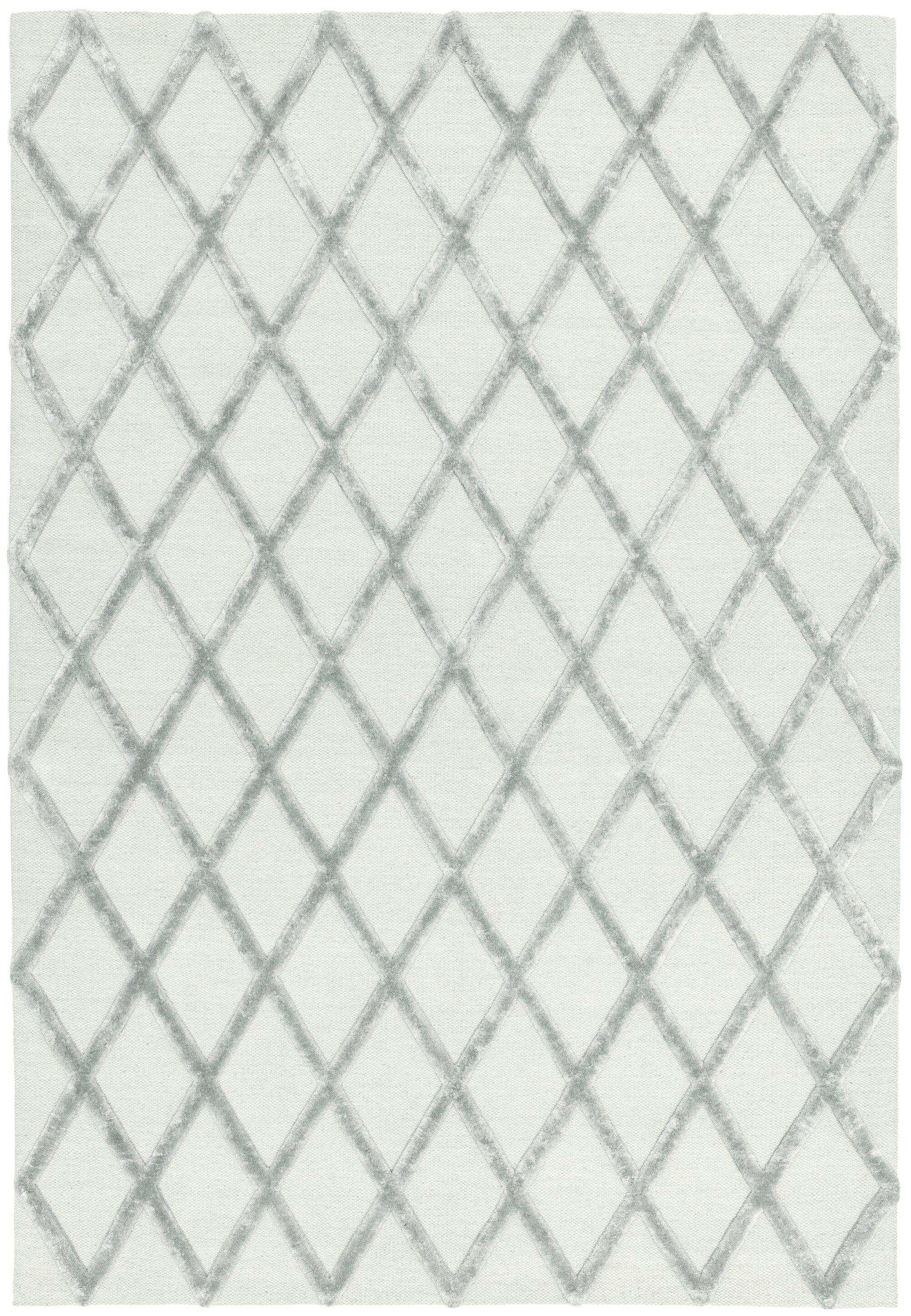 Herhits.com -  Rug Dixon Silver Diamond Modern Rug