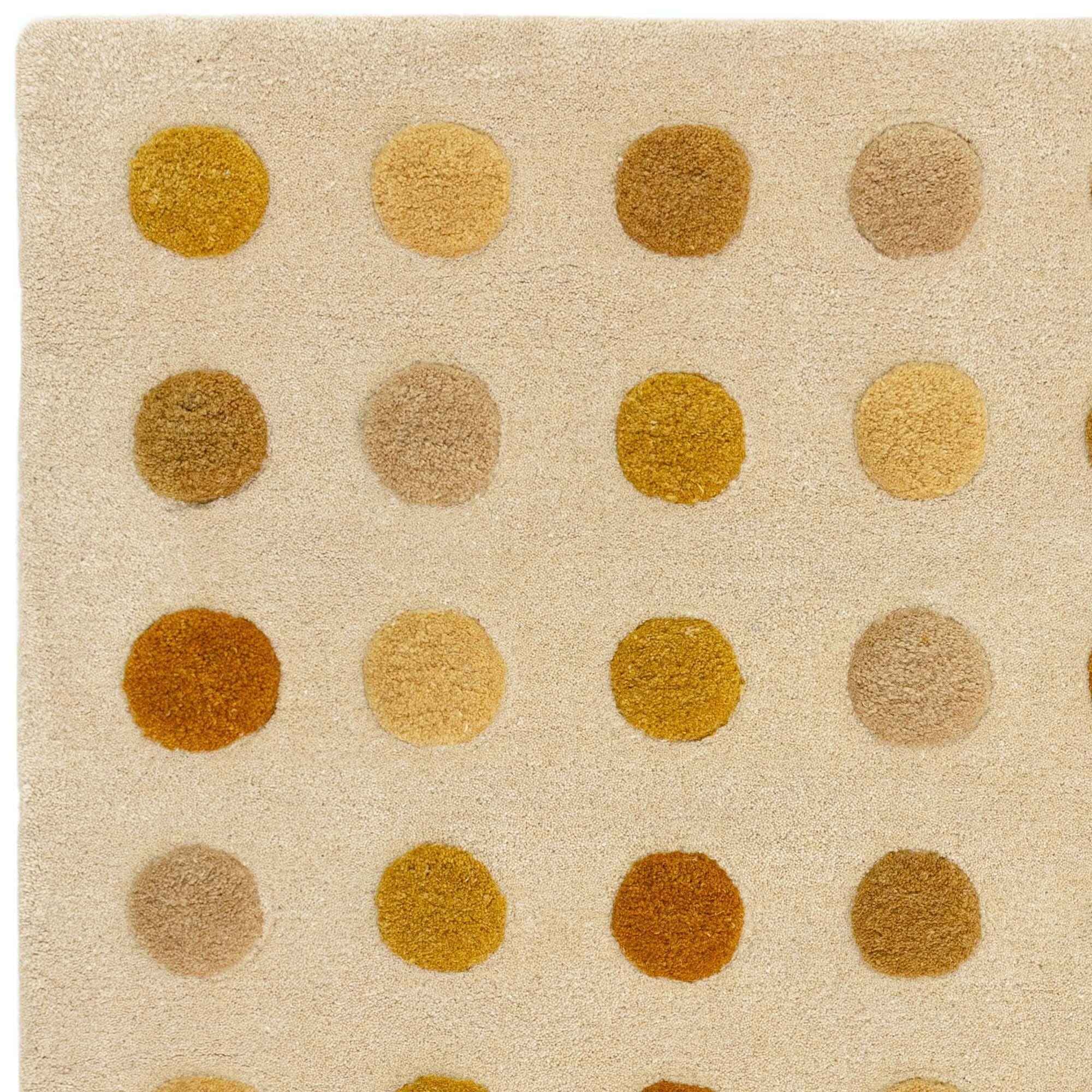 Herhits.com -  Rug Dotty Gold Modern Rug