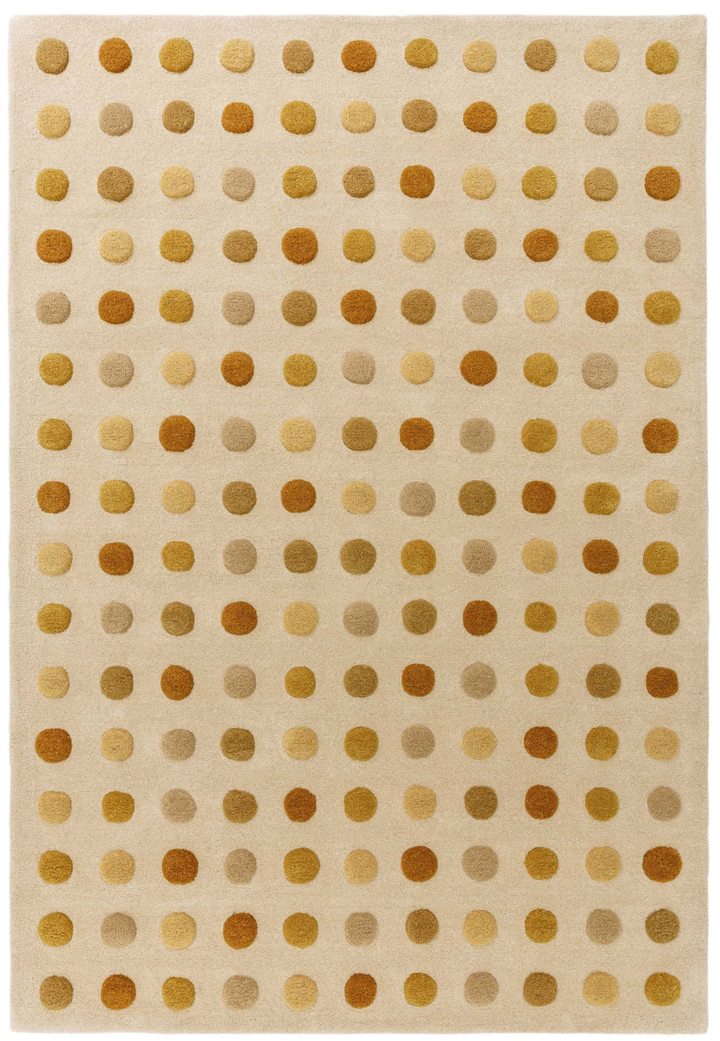 Herhits.com -  Rug Dotty Gold Modern Rug