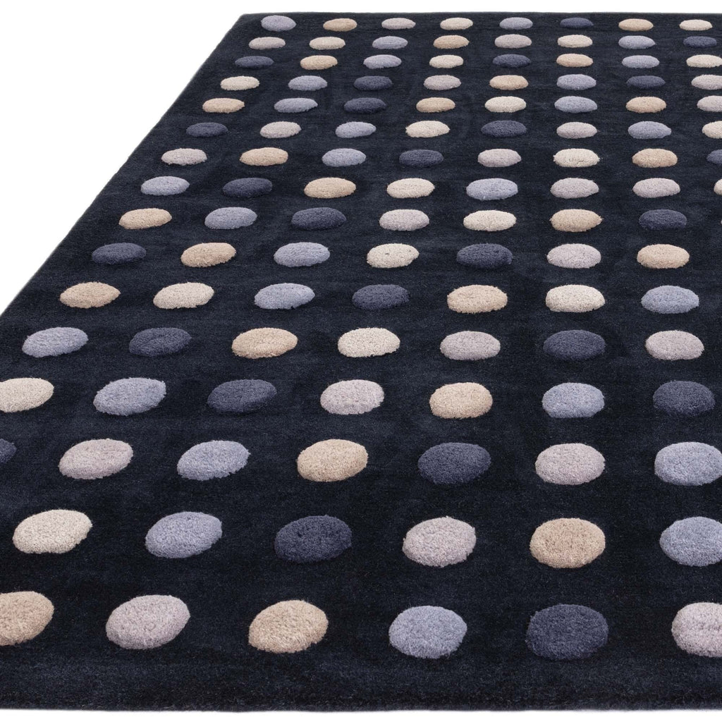 Herhits.com -  Rug Dotty Navy Modern Rug