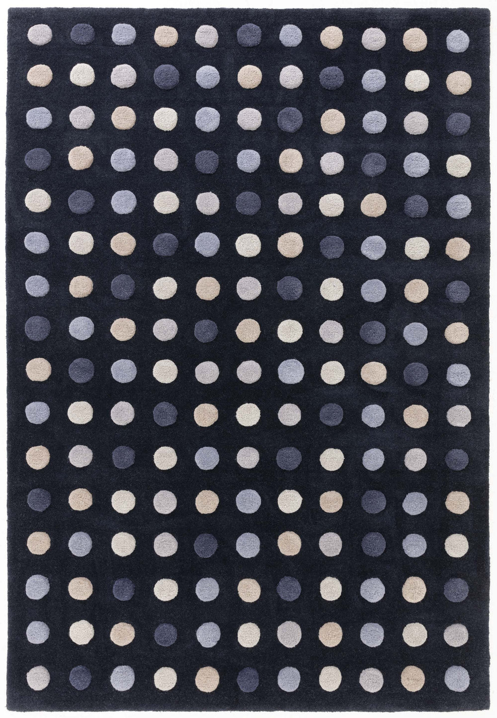 Herhits.com -  Rug Dotty Navy Modern Rug