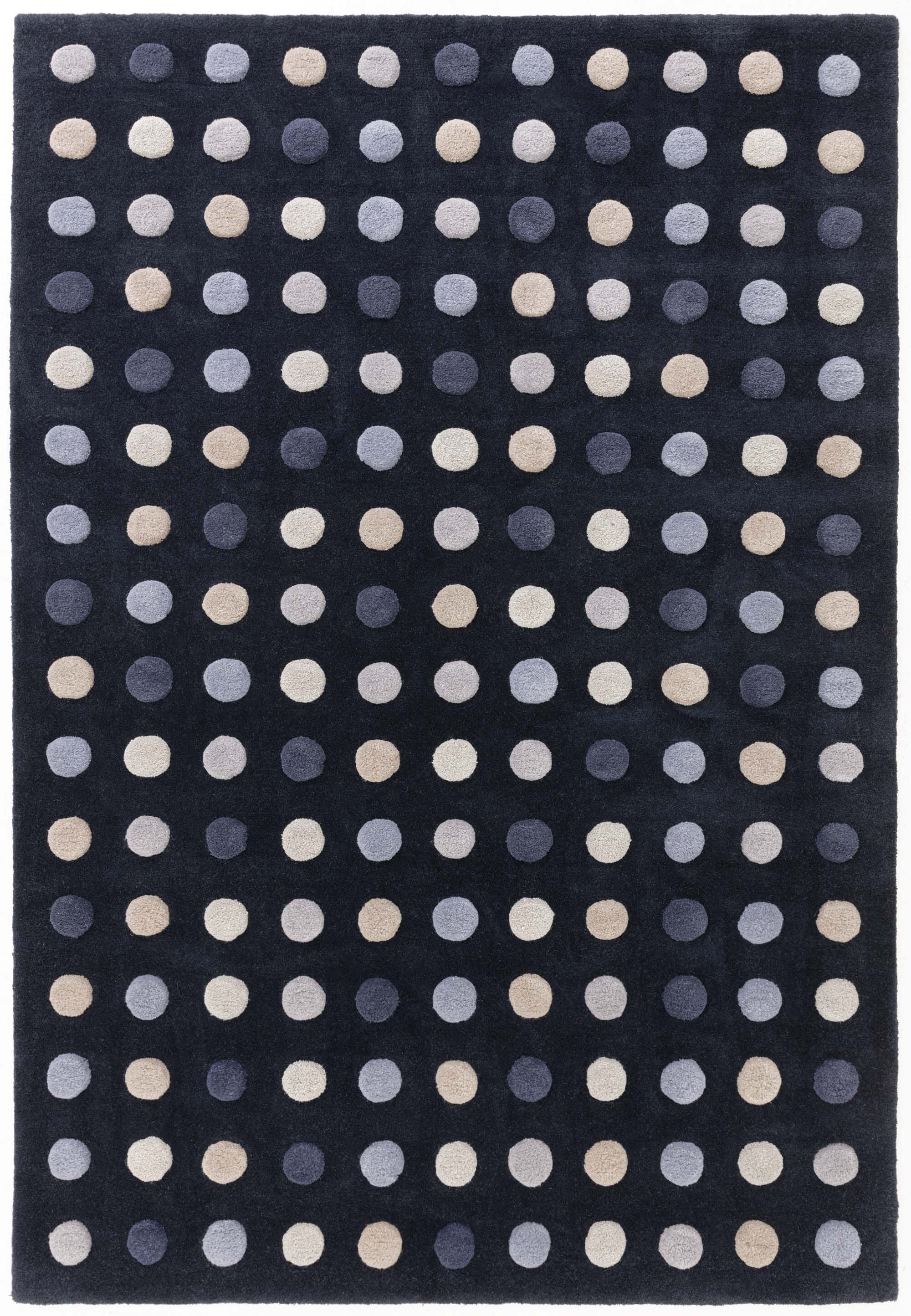 Herhits.com -  Rug Dotty Navy Modern Rug