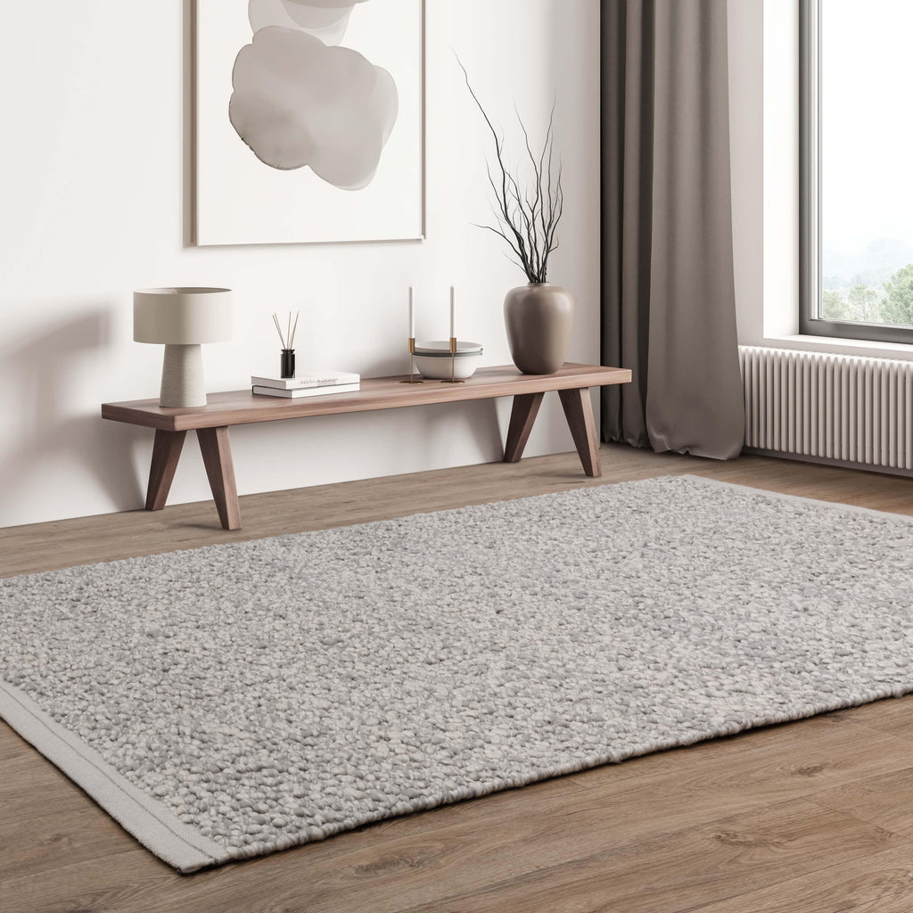 Herhits.com -  Rug Elm Silver Boho Rug