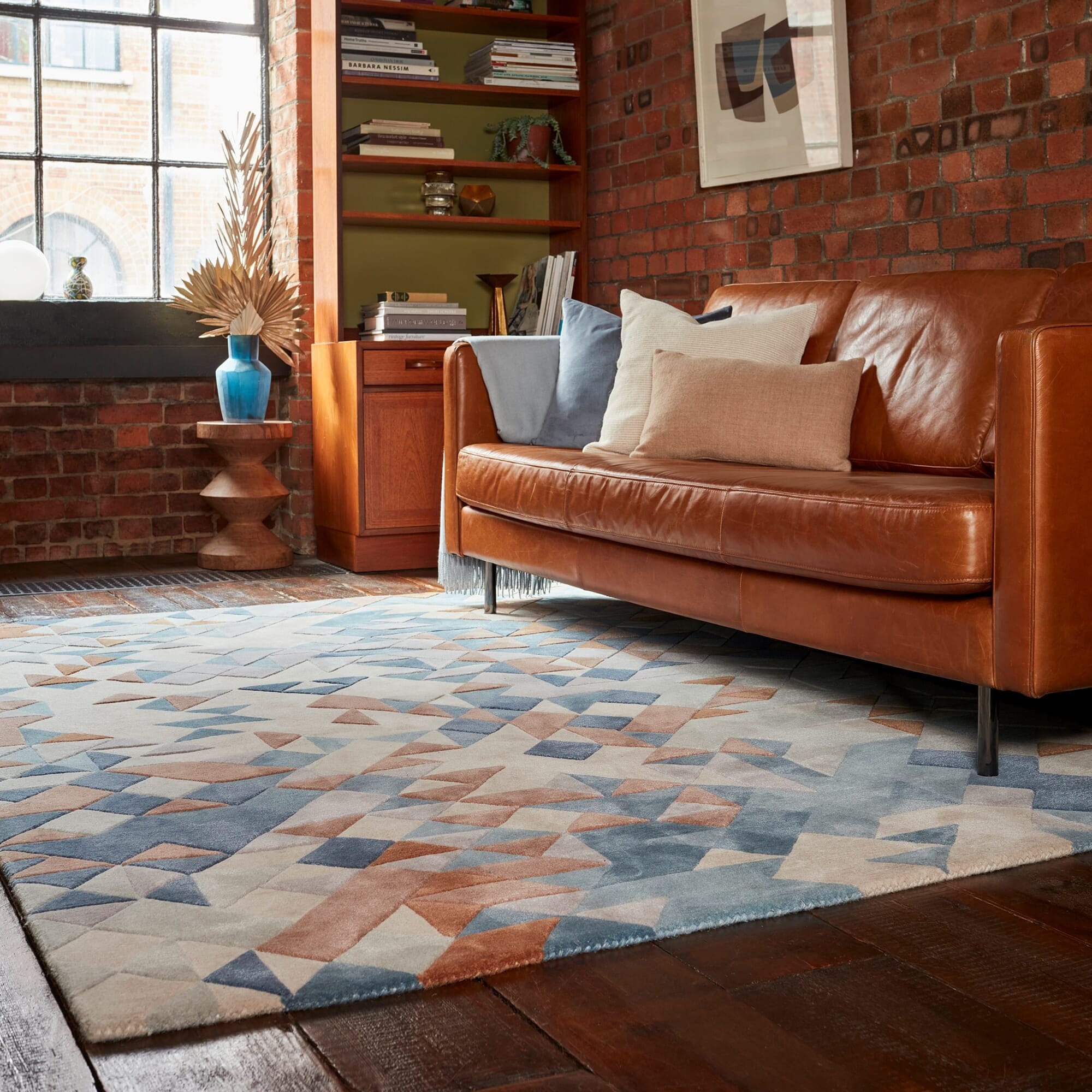 Herhits.com -  Rug Enigma Blue Multi Rug Modern Rug