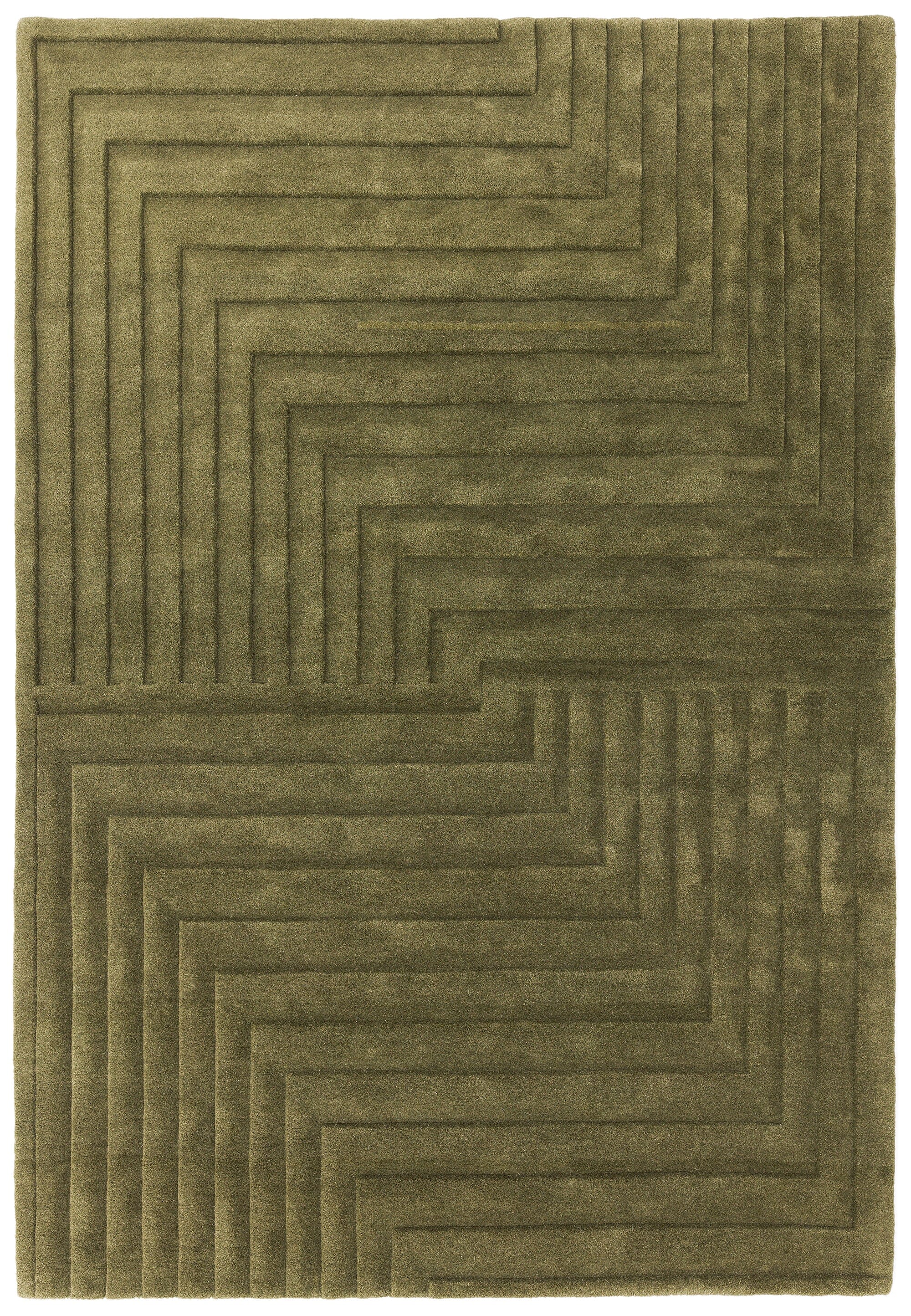 Herhits.com -  Rug Form Green Modern Rug