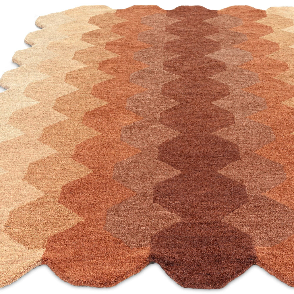 Herhits.com -  Rug Hive Rust Modern Rug