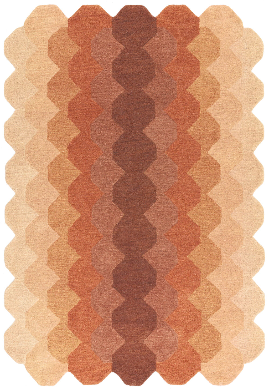 Herhits.com -  Rug Hive Rust Modern Rug