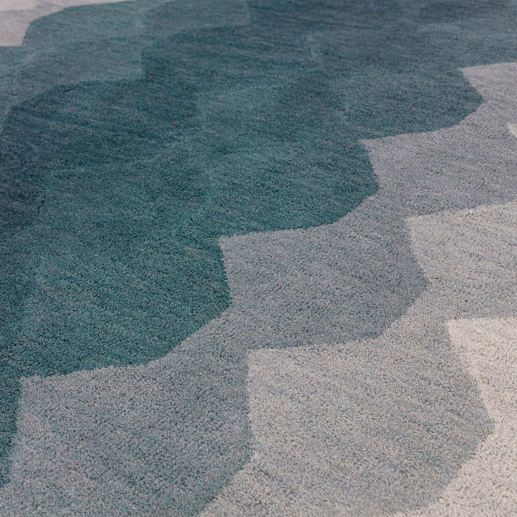 Herhits.com -  Rug Hive Teal Modern Rug