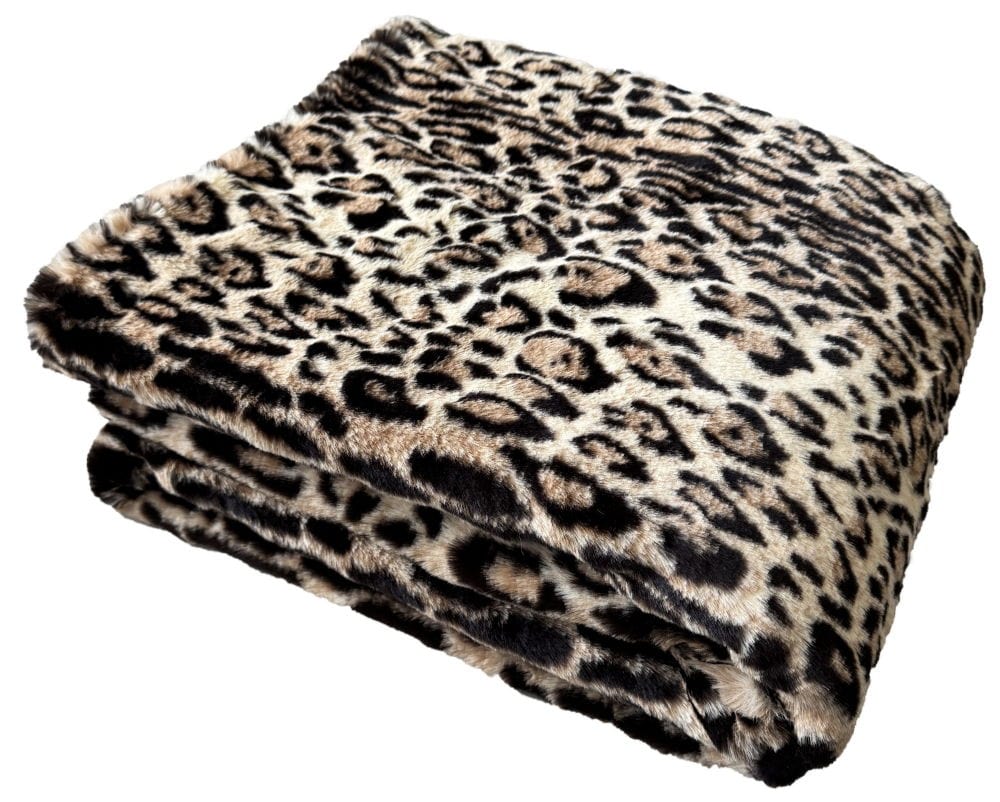 Atmacha Home & Living Throw 130x170 cm / Assorted PAUL MONEYPENNY LEOPARD FAUX FUR THROW 130x170 cm