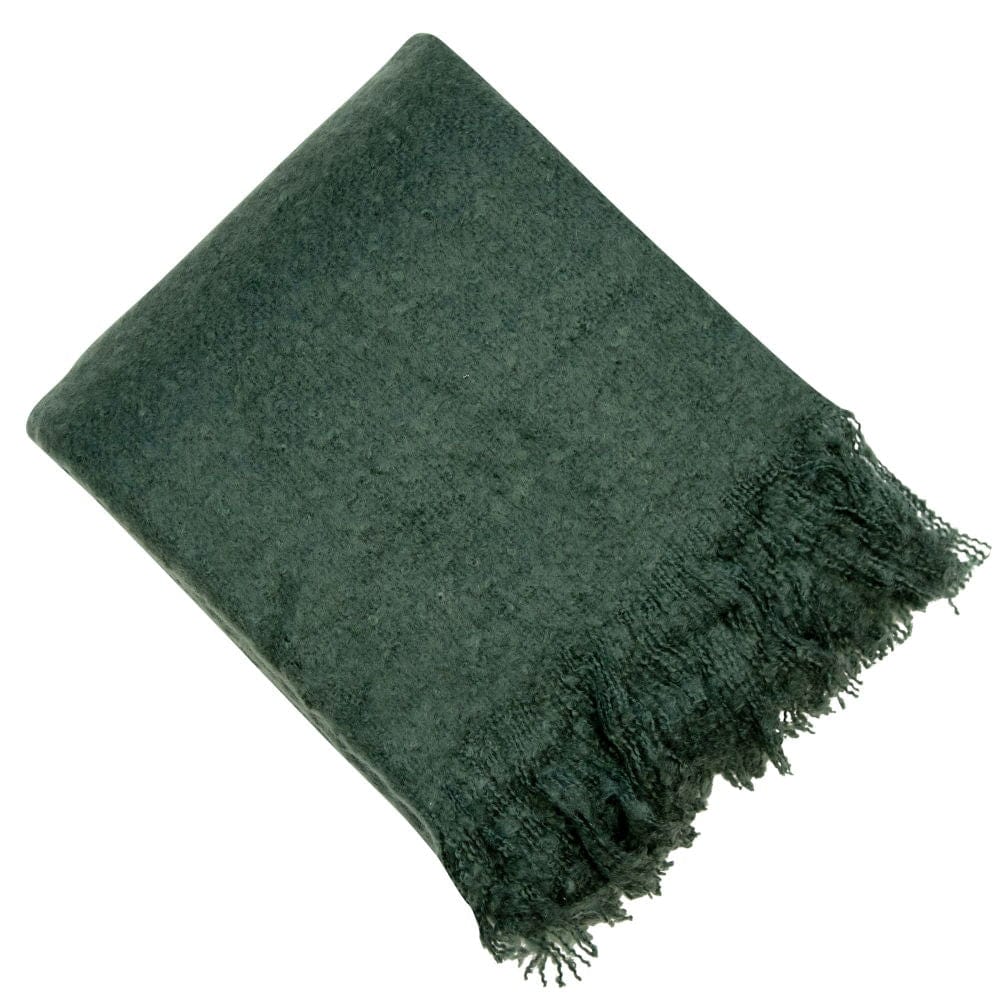 Atmacha Home & Living Throw 130x180 cm / Assorted FAUX THICK MOHAIR THROW JADE 130x180 cm
