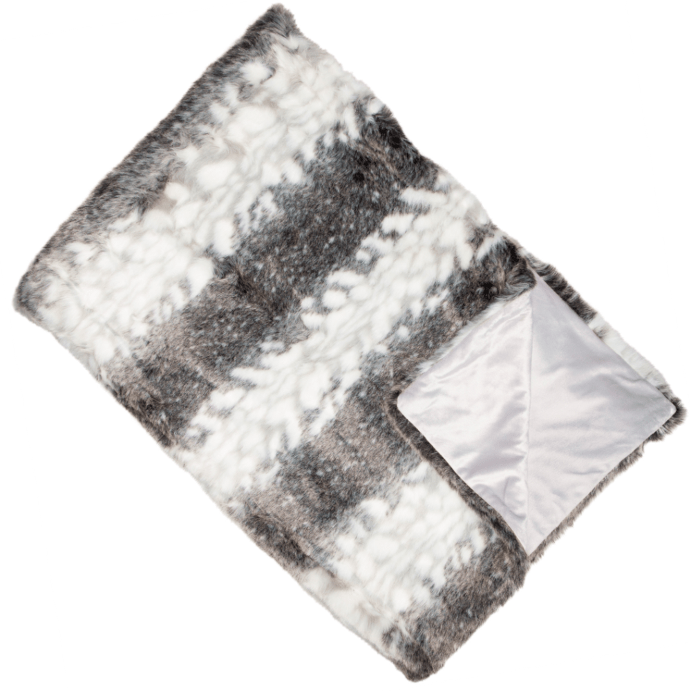 Atmacha Home & Living Throw 150x200 cm / Assorted STRIPED FAUX FUR  150x200 cm